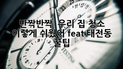 ✨ 반짝반짝 ✨ 우리 집 청소, 이렇게 쉬웠어?! (feat. 태전동 꿀팁)